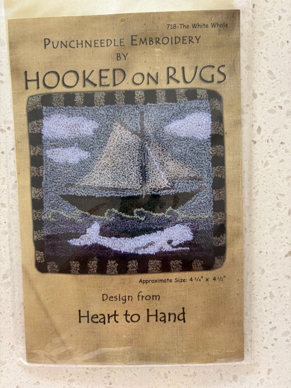 Punch needle embroidery kit